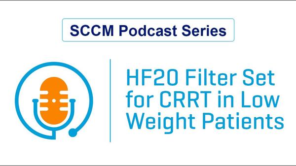 HF20 Filter Set for CRRT in Low Weight Patients